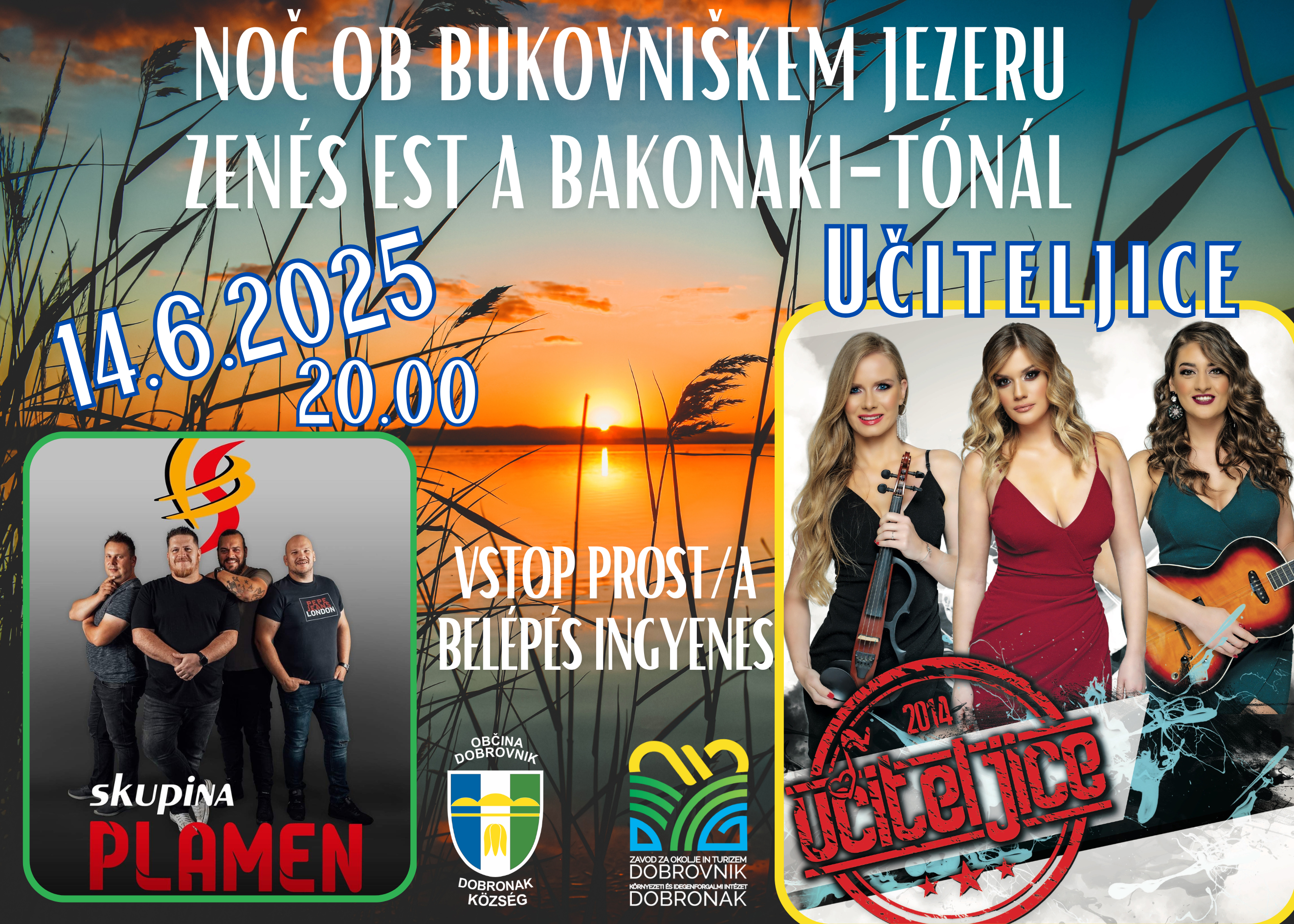 Noč ob Bukovniškem jezeru  dvoj